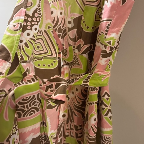 Tibi Pink and Green wrap dress - size 6 - 100% silk - great condition - Picture 5 of 6